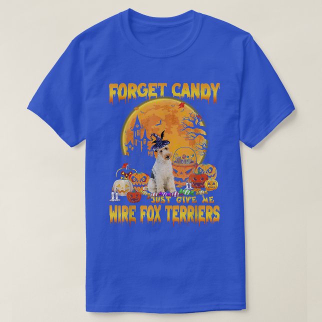 Camiseta Esquece, Candy, Dá-Me Um Fio De Terriers Pumpkin (Frente do Design)