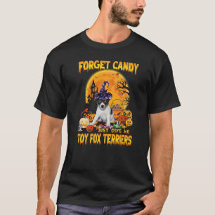Camiseta Esquece, Candy, Dá-Me Um Toy Fox Terriers Pumpkin