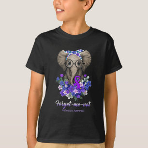 Camiseta Esquece-me de Flores Elefantes Heimerheimer Brain