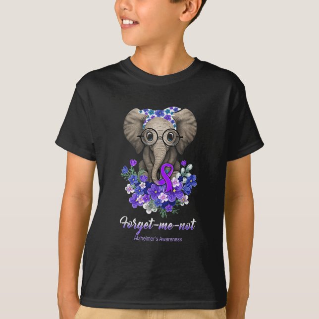 Camiseta Esquece-me de Flores Elefantes Heimerheimer Brain (Frente)