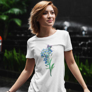 Camiseta Esquece-me de não ser uma T-Shirt floral