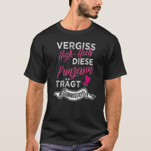 Camiseta Esquece os saltos altos que esta princesa veste os