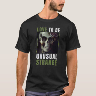 Camiseta Esqueleto Adoraria ser estranho incomum
