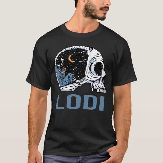 Camiseta Esqueleto Assustador - Lodi (Frente)