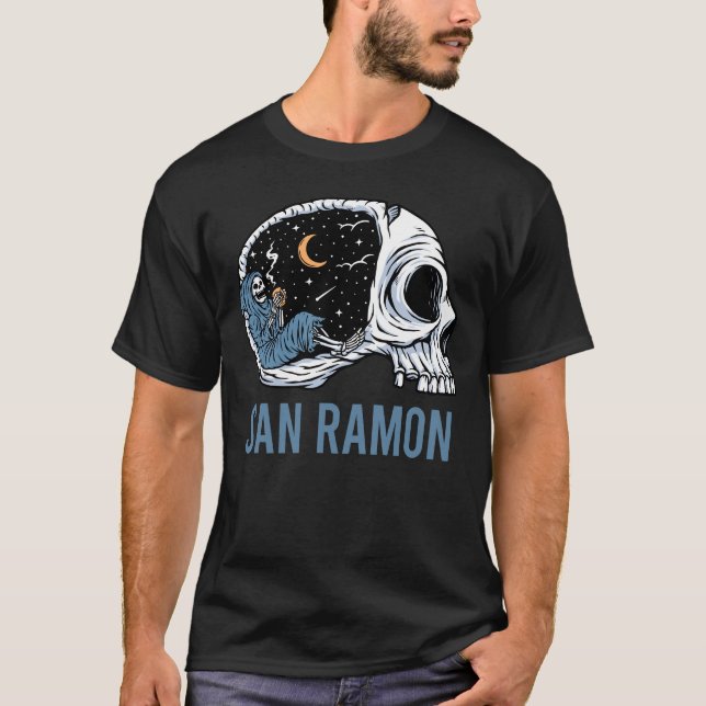 Camiseta Esqueleto Assustador - San Ramon (Frente)