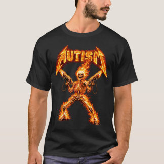 Camiseta Esqueleto Autismo Engraçado Meme Dank Especificame
