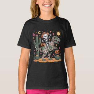 Camiseta Esqueleto Brincalhão e Dinossauro Múmia Feroz