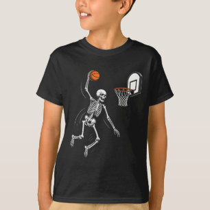 Camiseta Esqueleto Brincando Esqueleto Engraçado Dia das Br