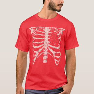 Camiseta Esqueleto Caixa Torácica Horror Alt Goth Fantasia