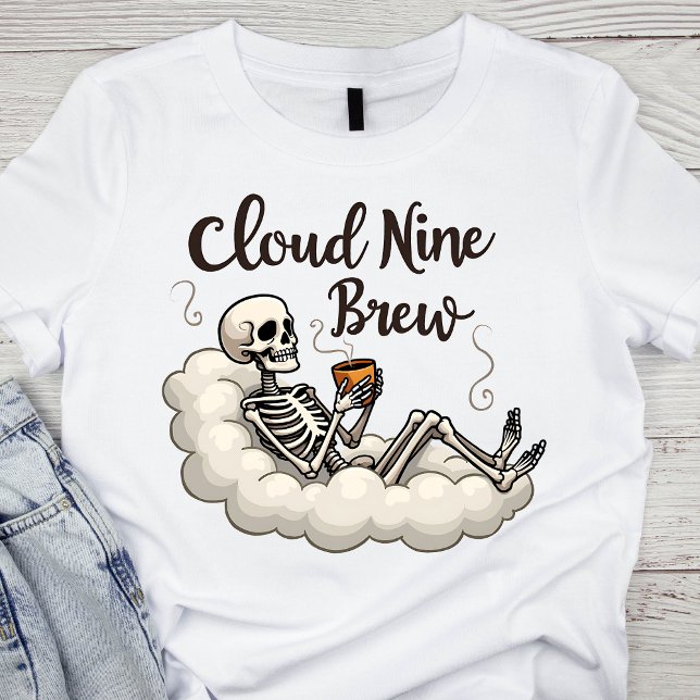 Camiseta Esqueleto Cloud Nine Brew (Criador carregado)