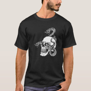 Camiseta Esqueleto Cobra Gothic Horror Satanás Occulto Demô