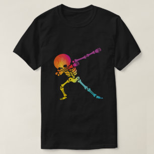 Camiseta Esqueleto Colorido em Dab