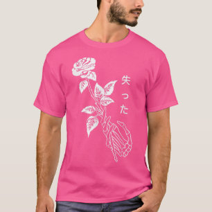Camiseta Esqueleto da ventoinha da Rosa vermelha do solteir