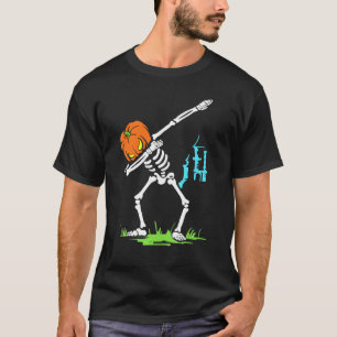 Camiseta Esqueleto Dabbing Casa Assombrada - Noite de Terro
