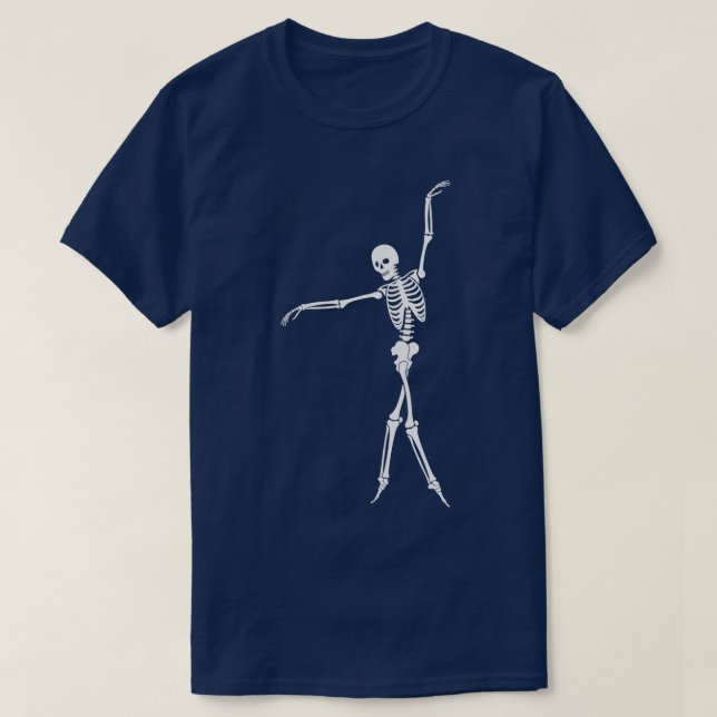 Camiseta Esqueleto Dançante 4 (Frente do Design)