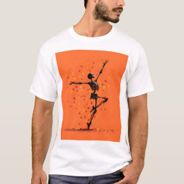 Camiseta Esqueleto Dançante Bonito