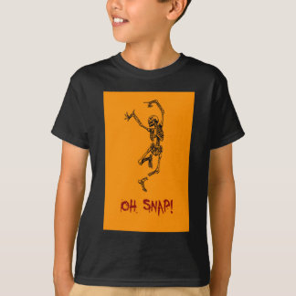 Camiseta Esqueleto Dançante Engraçado Oh Não
