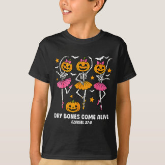 Camiseta Esqueleto Dançante Ossos Secos Voltam à Vida Ha Cr