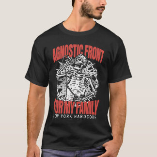 Camiseta Esqueleto de Agnostic Front - Por Minha Família