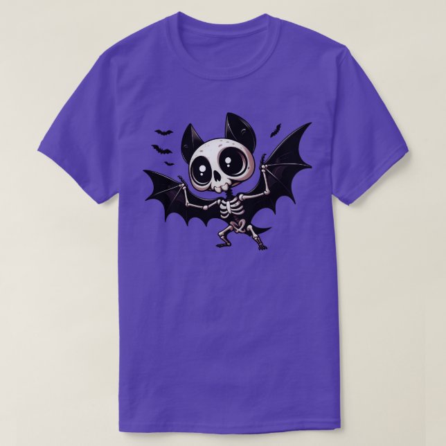 Camiseta Esqueleto de Bat (Frente do Design)