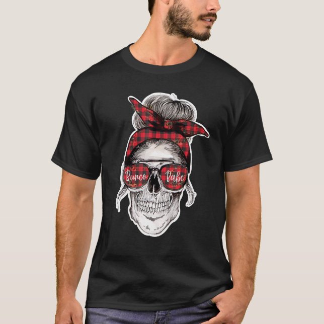 Camiseta Esqueleto de Bunco Babe Halloween (Frente)