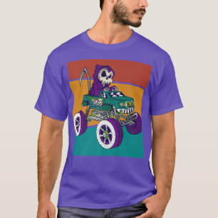 Camiseta Esqueleto de caminhão monstro do Halloween 3711