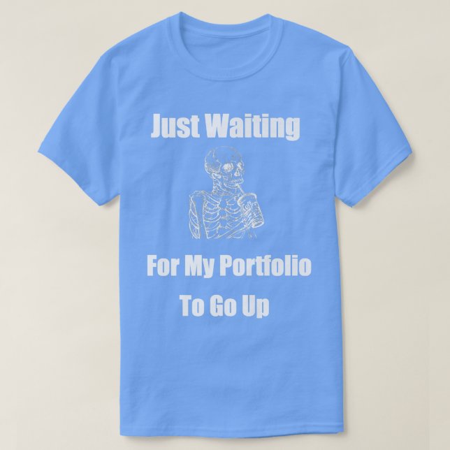 Camiseta Esqueleto De Carteira De Mercado De Ações Cripto E (Frente do Design)