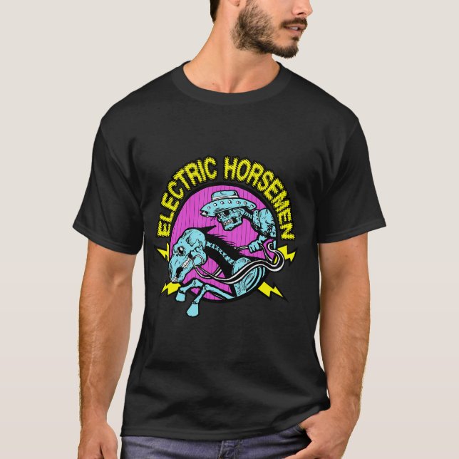 Camiseta Esqueleto de Cavaleiros Elétricos (Frente)