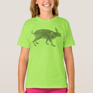Camiseta Esqueleto de coelho assustador