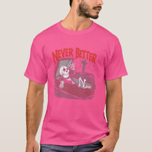 Camiseta Esqueleto De Crânio Nunca Melhor No Hallowee De Co