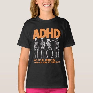 Camiseta Esqueleto de Dabbing ADHD