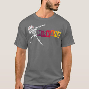Camiseta esqueleto de dabbing nirvana
