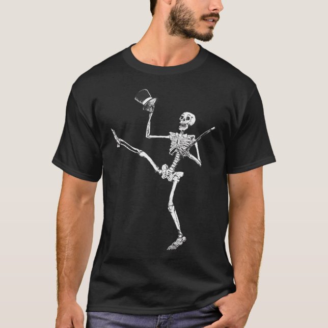 Camiseta Esqueleto de Depressão - Tempo de exposição - (Frente)