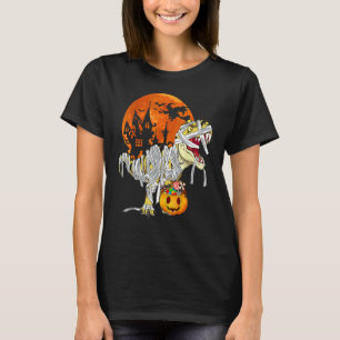Camiseta Esqueleto de Dinossauro Assustador de Halloween 9