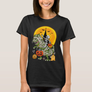 Camiseta esqueleto de dinossauro halloween