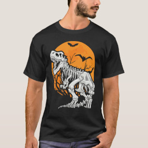 Camiseta Esqueleto de Dinossauro T Rex Paleontólogo Dino Fó