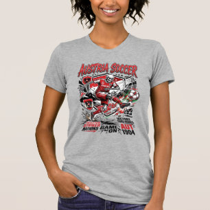 Camiseta Esqueleto de Futebol da Áustria Poster Sty