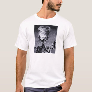 Camiseta Esqueleto de Halloween Mascarado Gótico