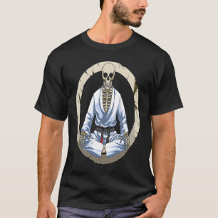 Camiseta Esqueleto de Jiu Jitsu Brasileiro e BJJ
