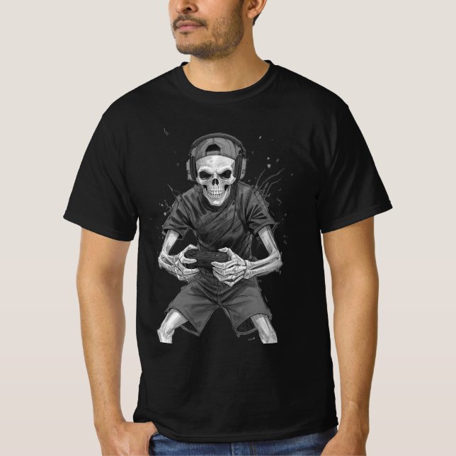 Camiseta Esqueleto de Jogador  (Frente)