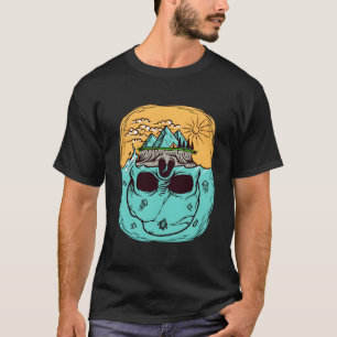 Camiseta Esqueleto de Motociclista Místico da Morte Óssea