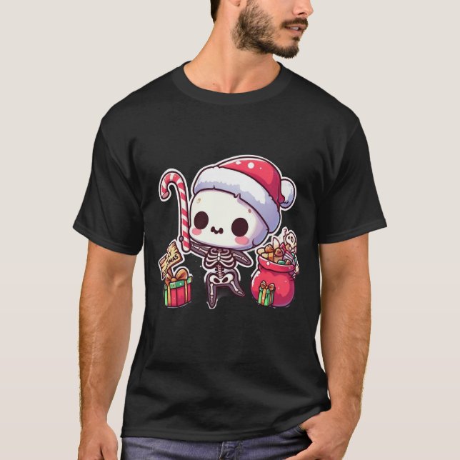 Camiseta Esqueleto de Natal (Frente)