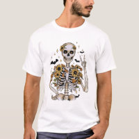 Esqueleto de outono do Halloween