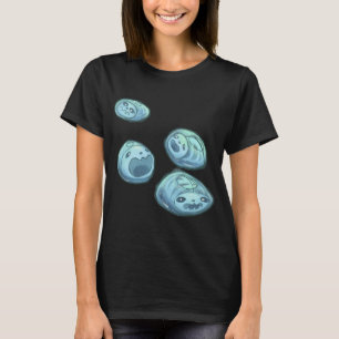 Camiseta Esqueleto de Panda Ascídia - Padrão Fofo de Ascídi