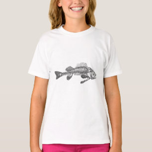 Camiseta Esqueleto de peixe