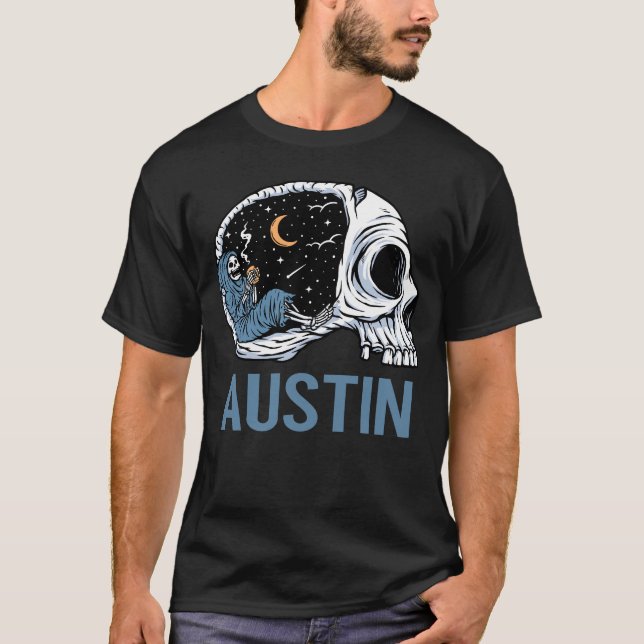 Camiseta Esqueleto de refrigeração - Austin (Frente)