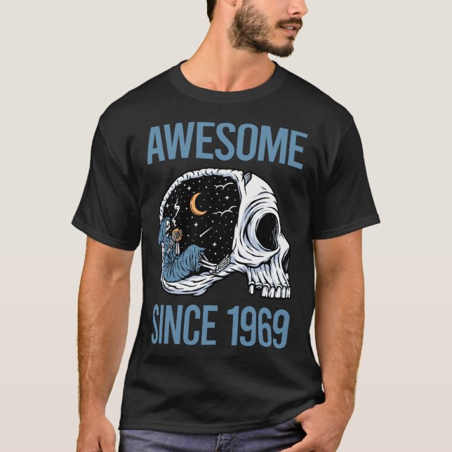Camiseta Esqueleto De Refrigeração - Incrível Desde 1969 (Frente)