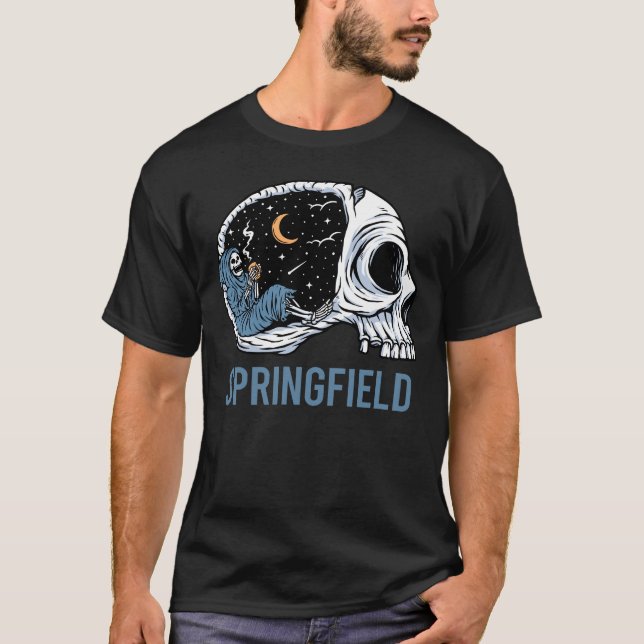 Camiseta Esqueleto de refrigeração - Springfield (Frente)