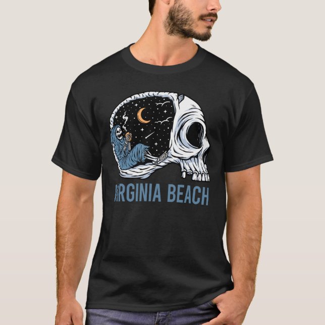 Camiseta Esqueleto de Refrigeração - Virginia Beach (Frente)