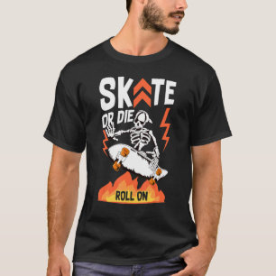Camiseta esqueleto de skate legal skatista skatista menino